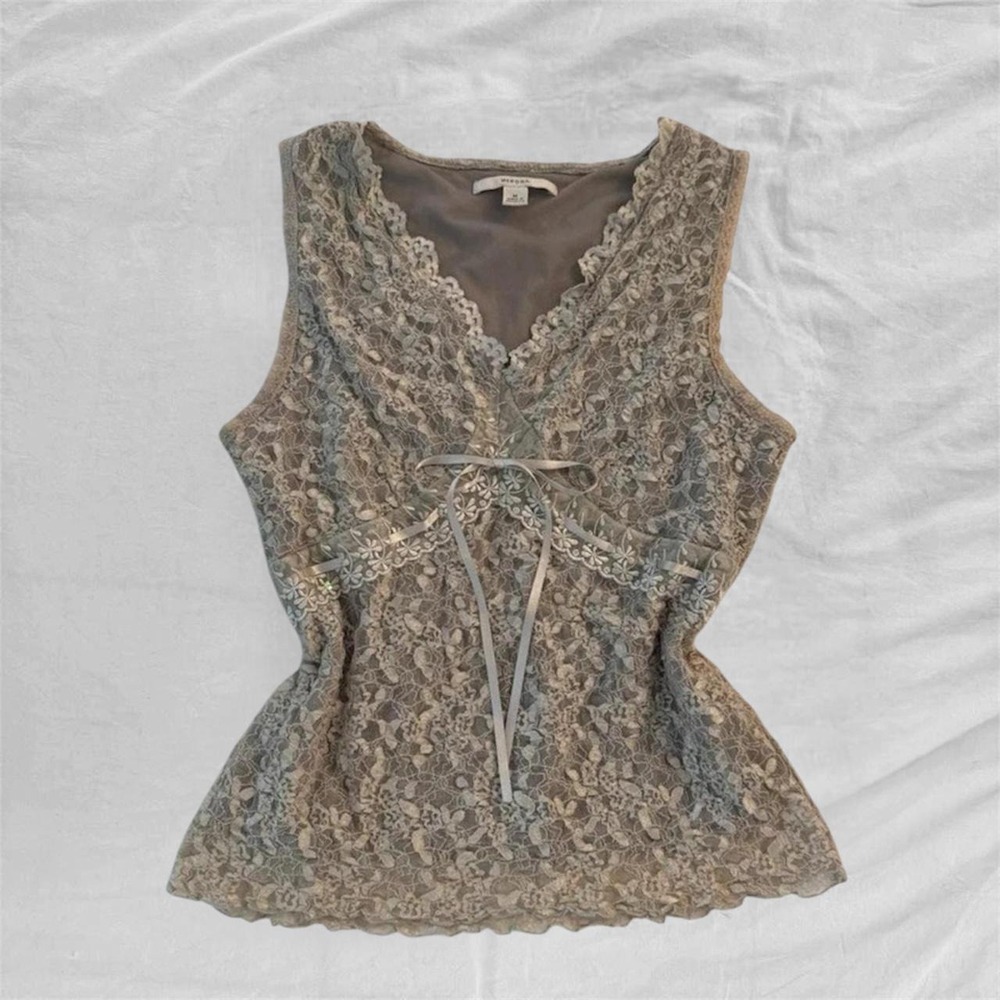 2000s Merona lace tank top
